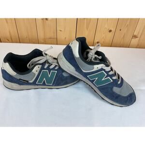 New Balance 574 Shoes- W 5.5- Blue/Green/Gray